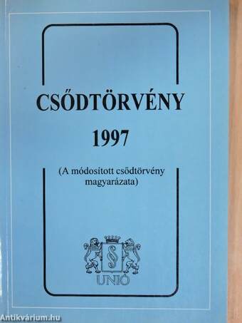 Csődtörvény 1997