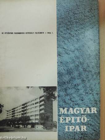 Magyar Építőipar 1963/1.