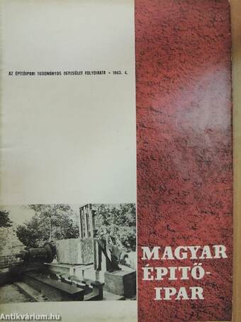 Magyar Építőipar 1963/4.