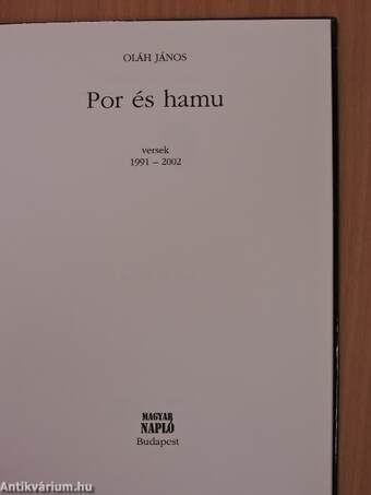 Por és hamu