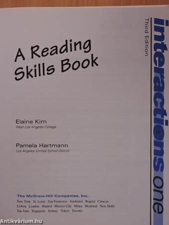 A Reading Skills Book