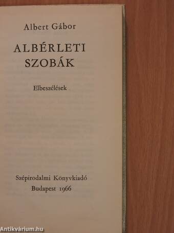 Albérleti szobák