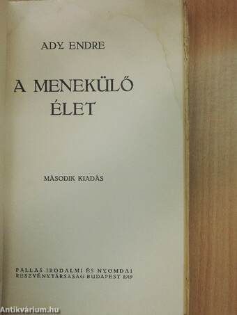 A menekülő élet