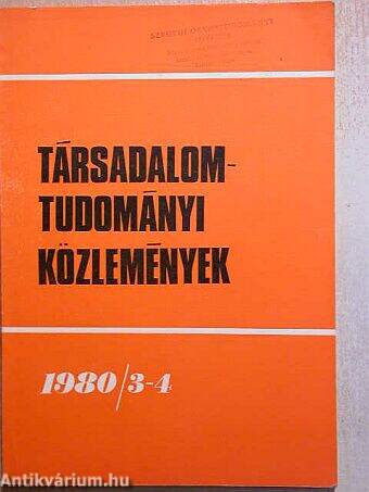 Társadalomtudományi Közlemények 1980/3-4.