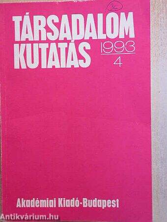 Társadalomkutatás 1993/4.