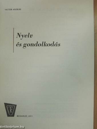 Nyelv és gondolkodás