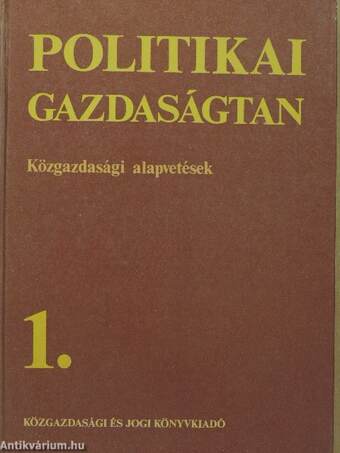 Politikai gazdaságtan 1. (töredék)