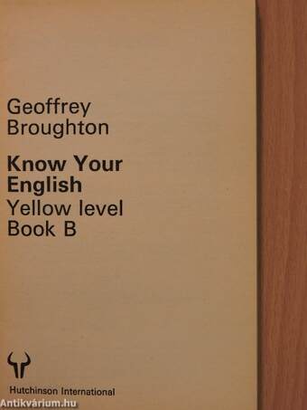 Know Your English - Yellow Level Book B