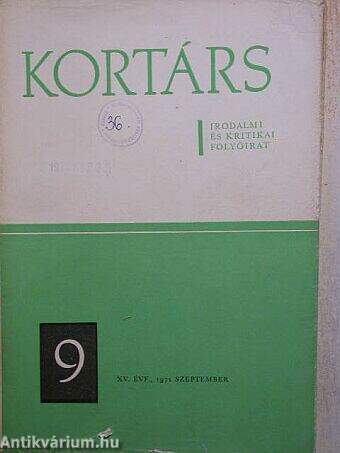 Kortárs 1971. szeptember