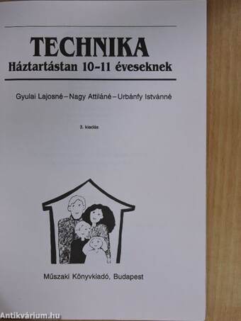 Technika - Háztartástan 10-11 éveseknek