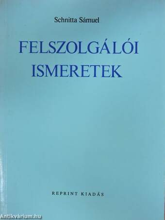 Felszolgálói ismeretek