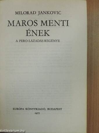 Maros menti ének