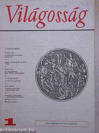 Világosság 1985. január