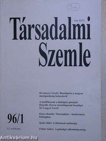 Társadalmi Szemle 1996. január