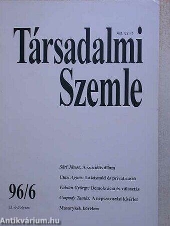 Társadalmi Szemle 1996. június