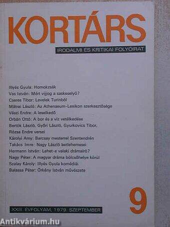 Kortárs 1979. szeptember