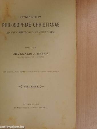 Compendium Philosophiae Christianae I. (töredék)