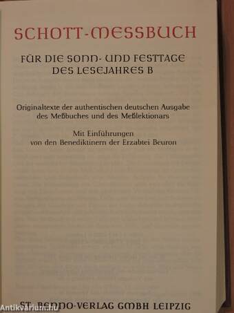 Schott-Messbuch