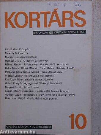 Kortárs 1975. október