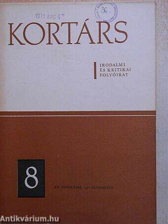 Kortárs 1971. augusztus