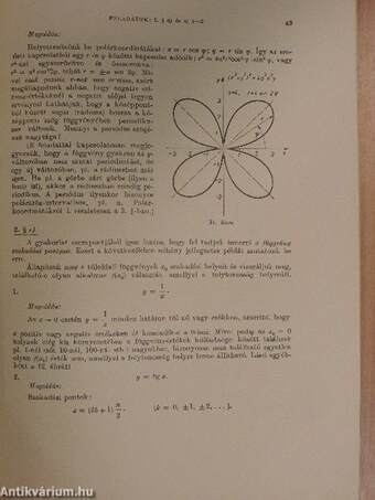 Műszaki matematikai gyakorlatok A. II.