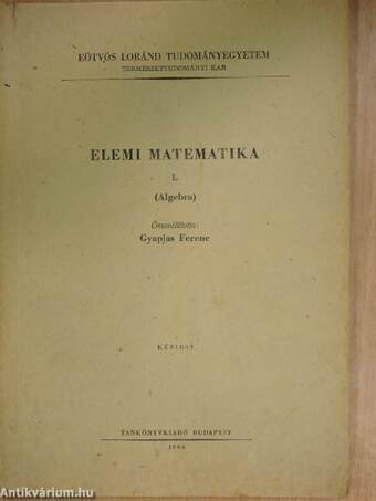 Elemi matematika I.