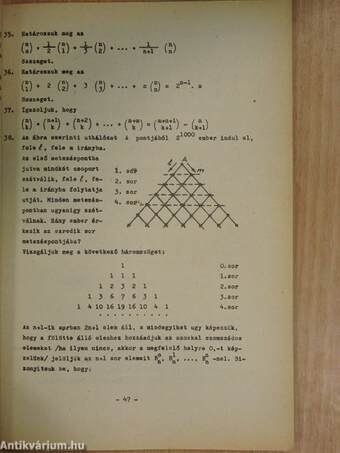 Elemi matematika I.