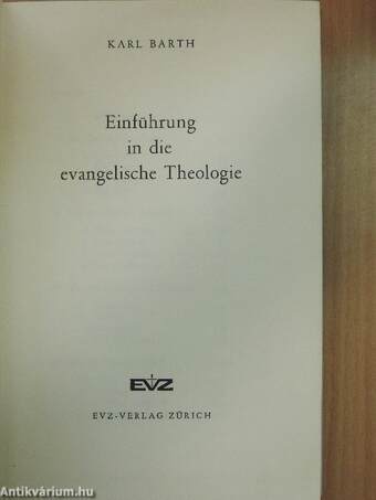 Einführung in die evangelische Theologie