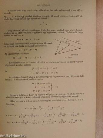 Műszaki matematikai gyakorlatok A. IX.