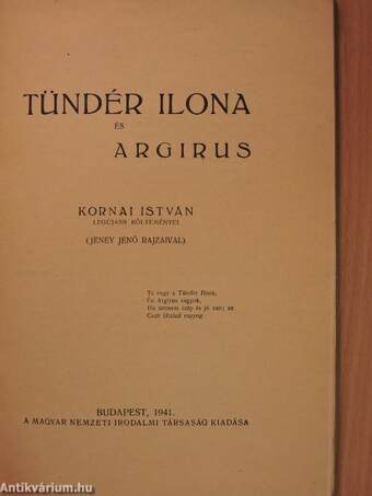 Tündér Ilona és Argirus