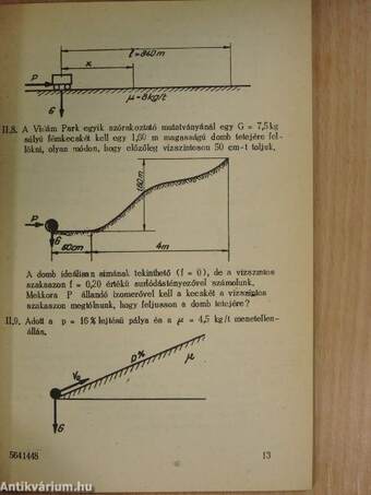 Kinematika és kinetikai példatár