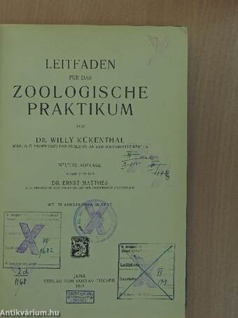 Leitfaden für das Zoologische Praktikum