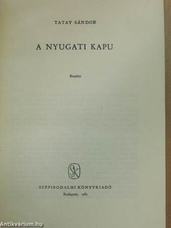 A nyugati kapu