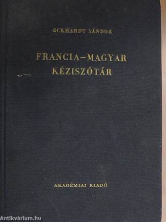 Francia-magyar kéziszótár