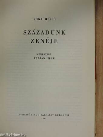 Századunk zenéje