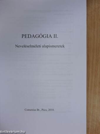 Pedagógia II.