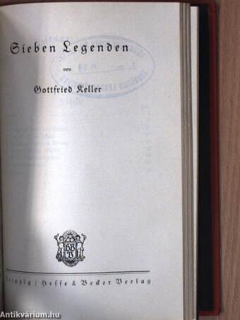 Gottfried Keller Sämtliche Werke in vierzehn Teilen 1-14. (gótbetűs)