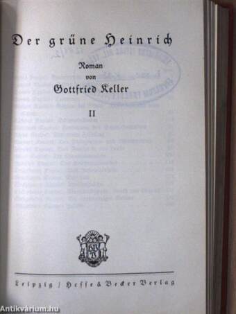 Gottfried Keller Sämtliche Werke in vierzehn Teilen 1-14. (gótbetűs)