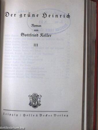 Gottfried Keller Sämtliche Werke in vierzehn Teilen 1-14. (gótbetűs)