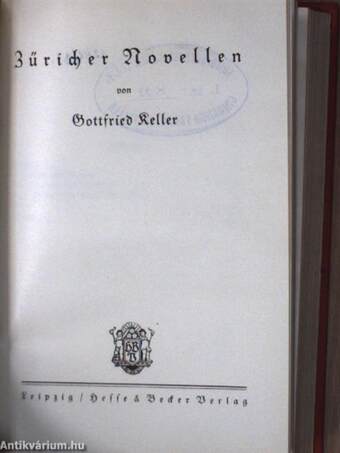 Gottfried Keller Sämtliche Werke in vierzehn Teilen 1-14. (gótbetűs)