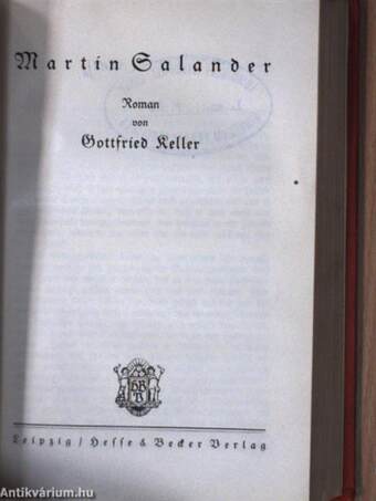 Gottfried Keller Sämtliche Werke in vierzehn Teilen 1-14. (gótbetűs)