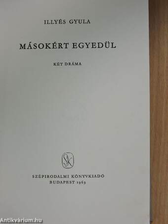 Másokért egyedül