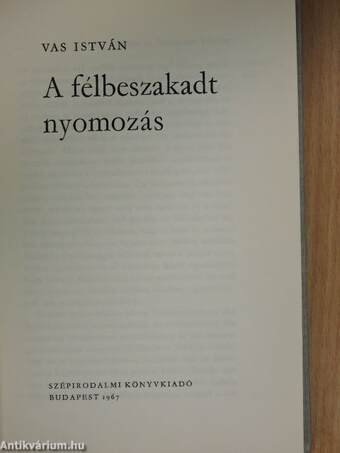 A félbeszakadt nyomozás