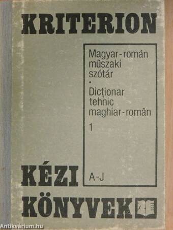 Magyar-román műszaki szótár 1-2.