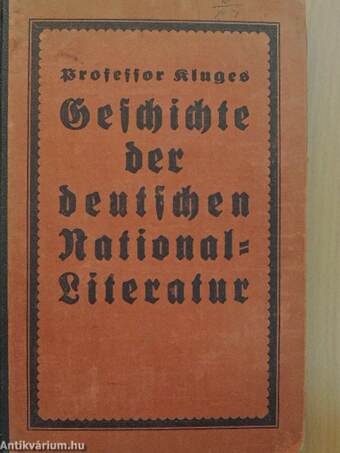 Geschichte der deutschen National-Literatur (gótbetűs)