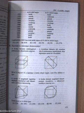 Matematikai versenytesztek '91-93