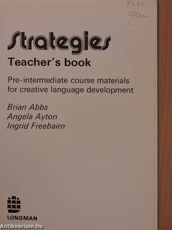 Strategies - Teacher's Book