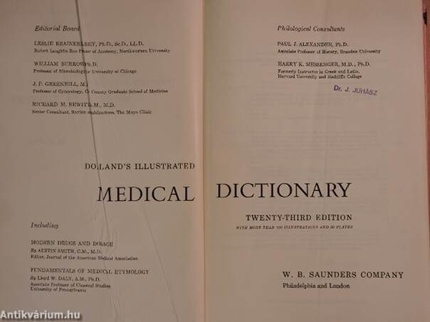 Dorland's Illustrated Medical Dictionary