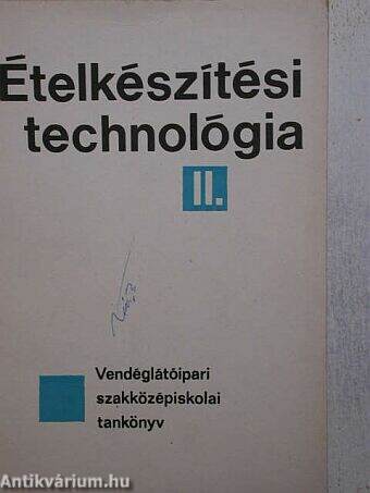 Ételkészítési technológia II.