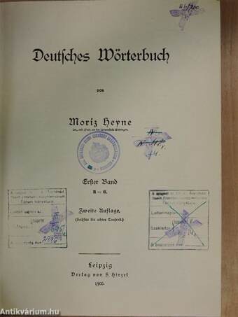 Deutsches Wörterbuch I-III. (gótbetűs)